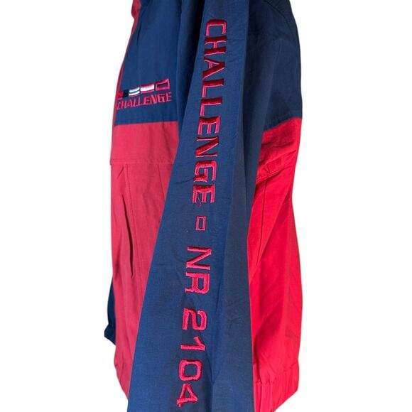 Vtg HC Sailing Jacket Mens L Color Block Racing Gear CHALLENGE NR 2104 Lined - Picture 7 of 13